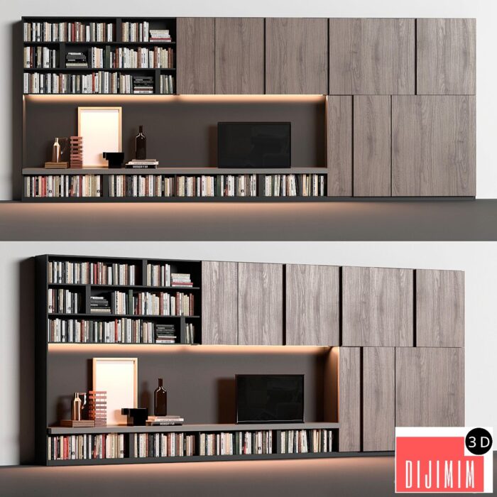 3D TV ÜNİTESİ MODELİ - Görsel 1