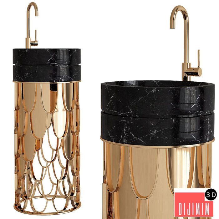 3D Maison Valentina Luxury Bathrooms Washbasin - Görsel 1