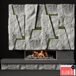 3D Fireplace modern - Görsel 2