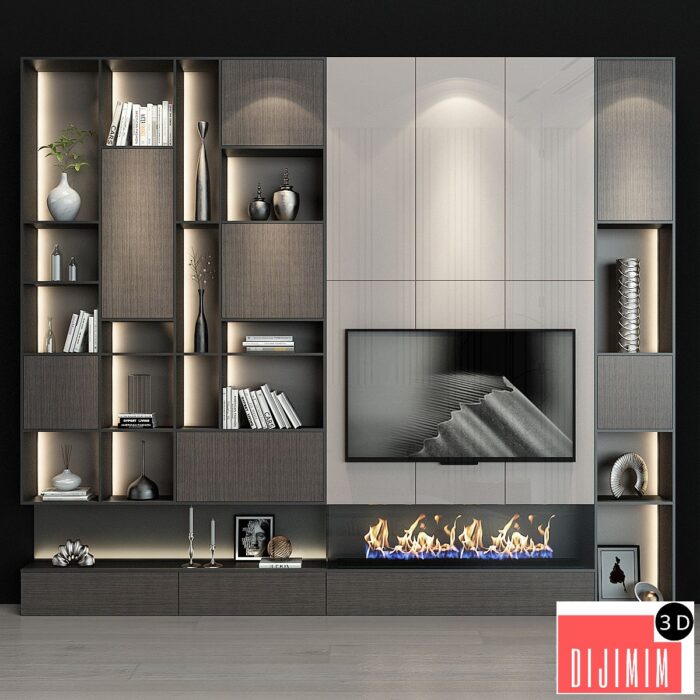 3D TV ÜNİTESİ MODELİ - Görsel 1