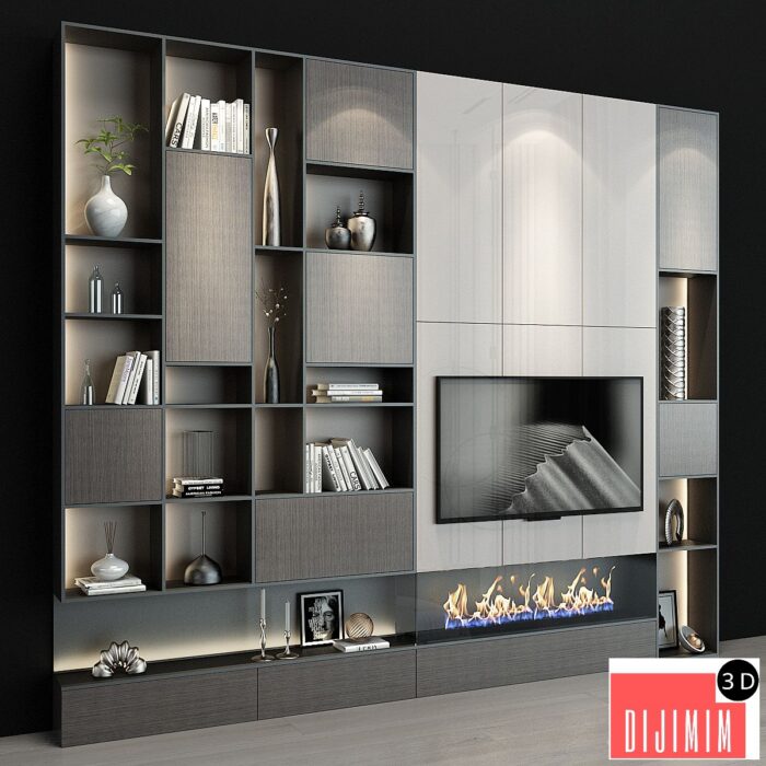 3D TV ÜNİTESİ MODELİ - Görsel 2