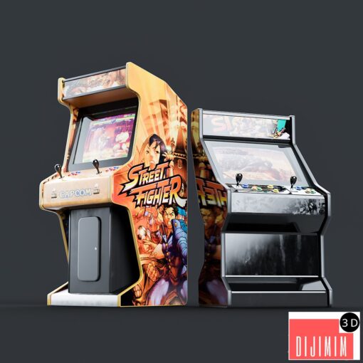 3D Arcade machines StreetFighter and MetalSlug