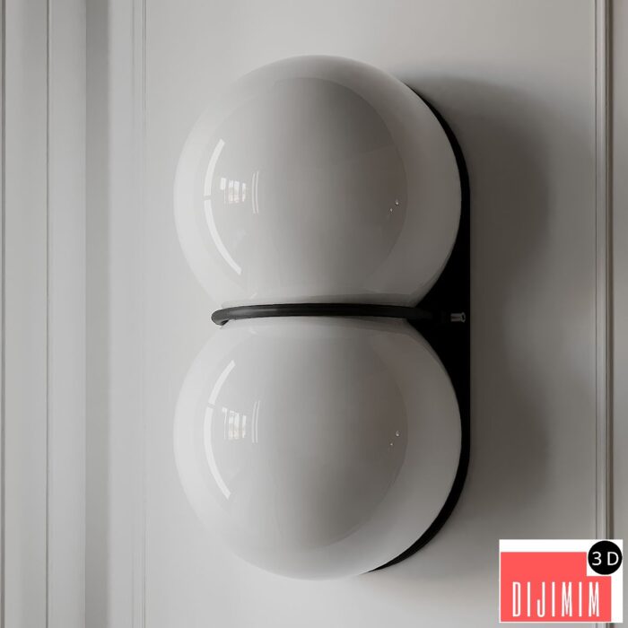 3D Twin 1.0 wall sconce from SKLO - Görsel 3