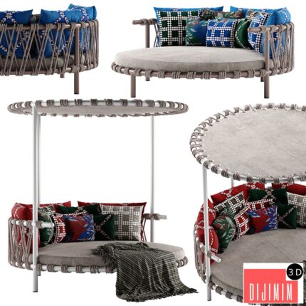 3D Cassina trampoline sofa