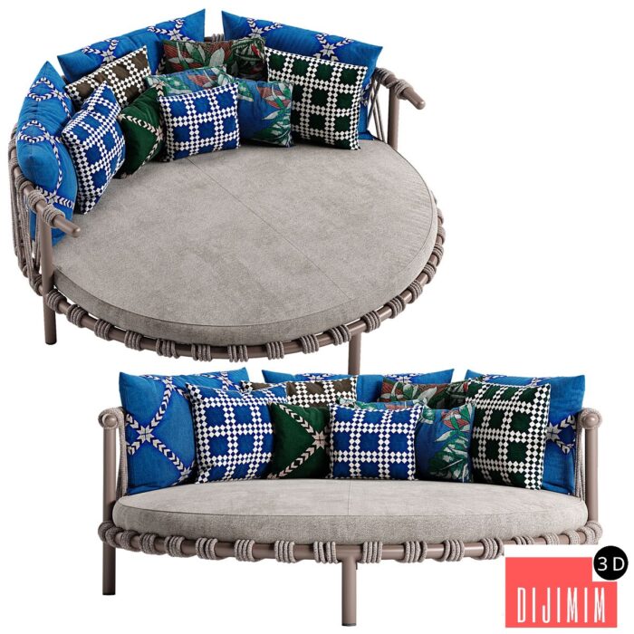 3D Cassina trampoline sofa - Görsel 2