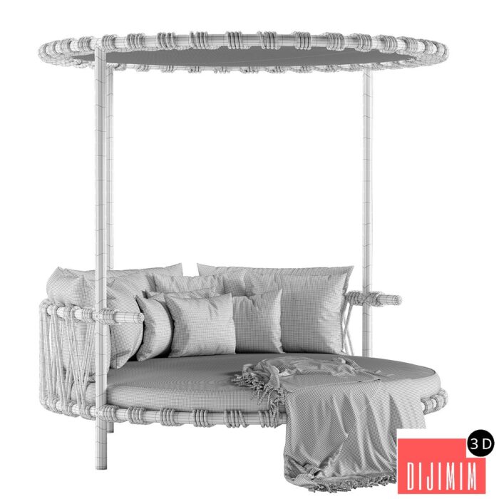 3D Cassina trampoline sofa - Görsel 3