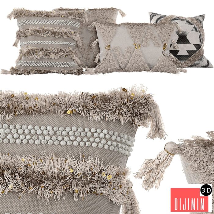 3D Pillows boho set - Görsel 1