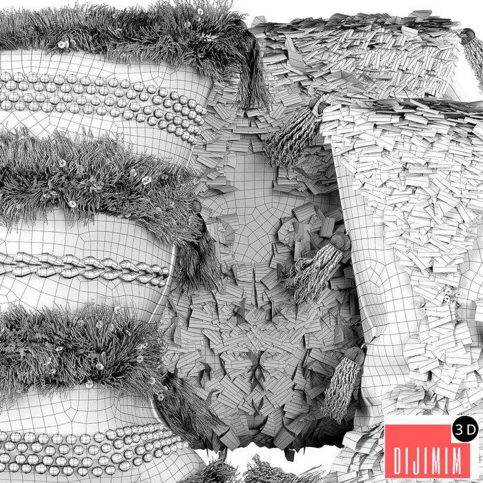3D Pillows boho set - Görsel 3