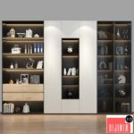 3D BÜFE VE KİTAPLIK MODELİ