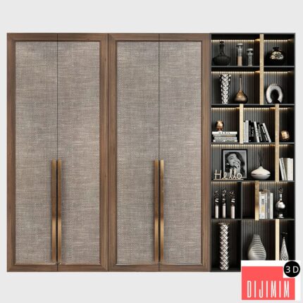 3D BÜÜFE KİTAPLIK MODELİ