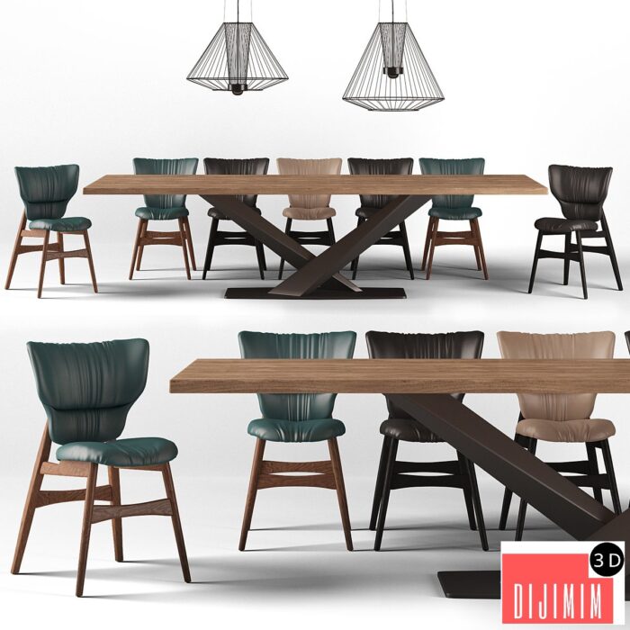 Cattelan italia dinning set - Görsel 1