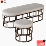 Bucket and pouf Riviera