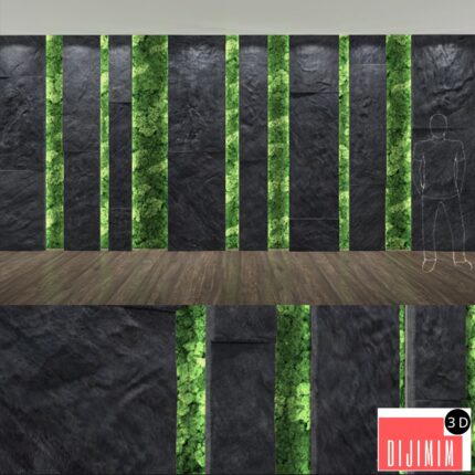 stone & moss wall