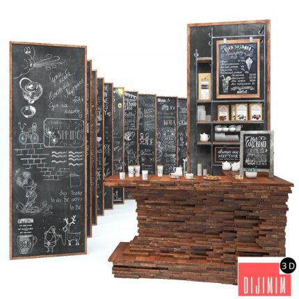 Set for creating slate surfaces with chalk images 3