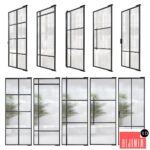 Stalen deuren huys doors