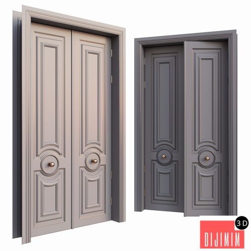 AVE Classic Gray Door With Rounded Ornament