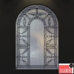Stained glass for windows with arch