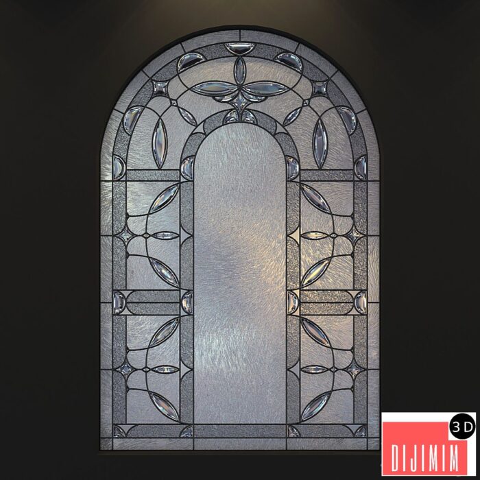 Stained glass for windows with arch - Görsel 1