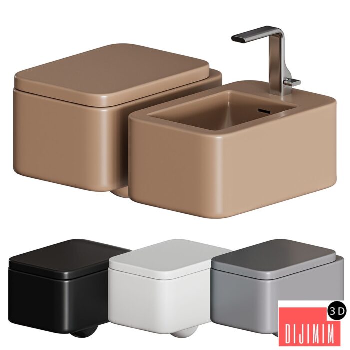 FLAMINIA NILE WALL MOUNTED WC - Görsel 1