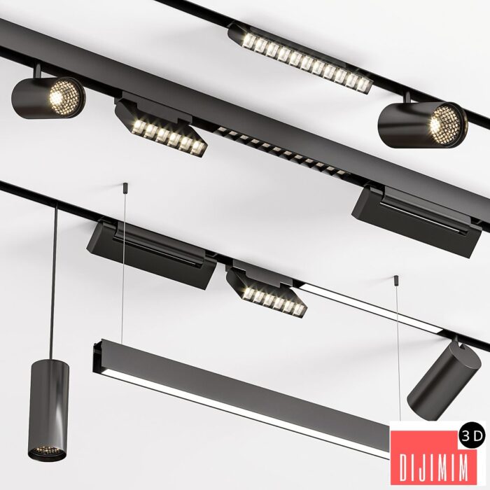 Modern Magnetic Track Lights - Görsel 1