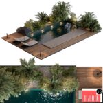 Landscape Furniture with Pool 69