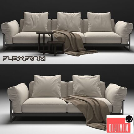 2 Sofas FLEXFORM ZENO LIGHT
