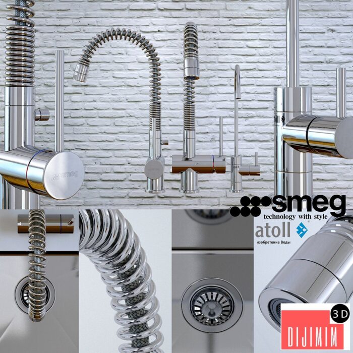 Kitchen sink and faucet Smeg - Görsel 1