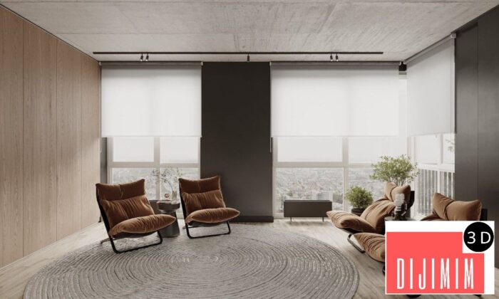 10082. Free 3D Apartment Interior Model Download by Quoc Quyen - Görsel 4