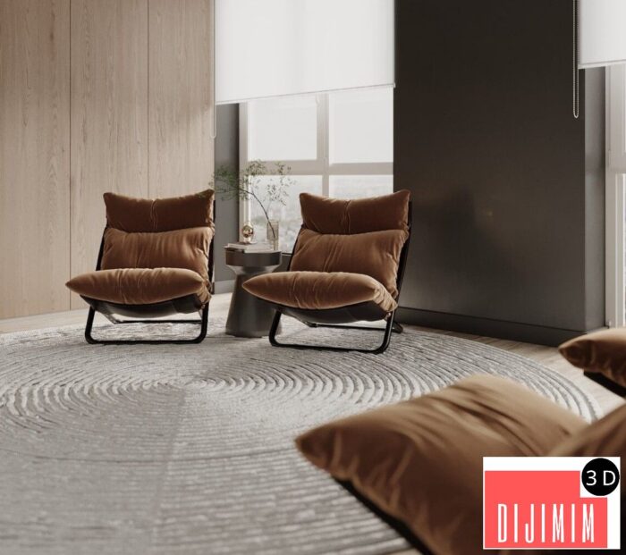 10082. Free 3D Apartment Interior Model Download by Quoc Quyen - Görsel 5