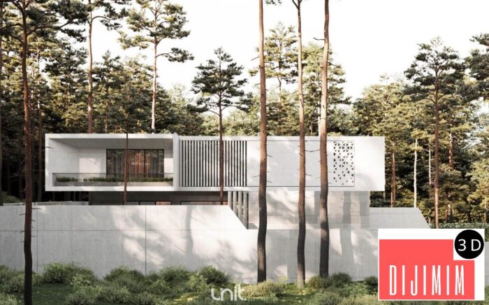 12413. 3D Villa Exterior Model Download By Tam An - Görsel 2