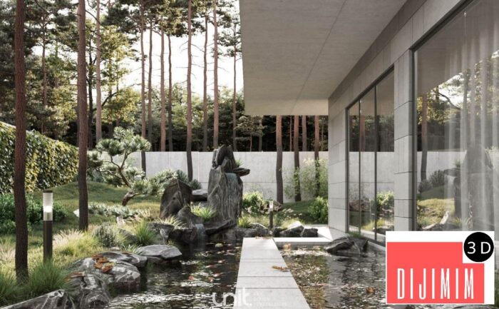 12413. 3D Villa Exterior Model Download By Tam An - Görsel 5
