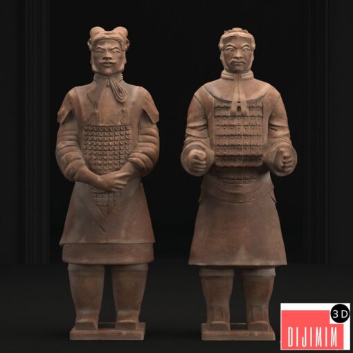 Sculpture of soldiers of the terracotta army