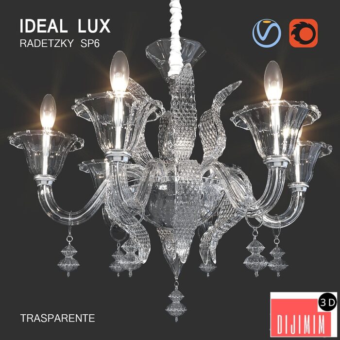 Ideal Lux RADETZKY SP6 - Görsel 1