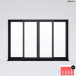 Sliding aluminum window (door) 2