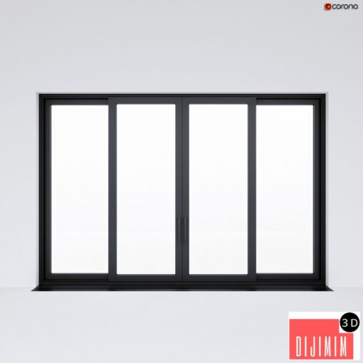 Sliding aluminum window (door) 2