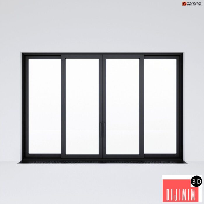 Sliding aluminum window (door) 2 - Görsel 1