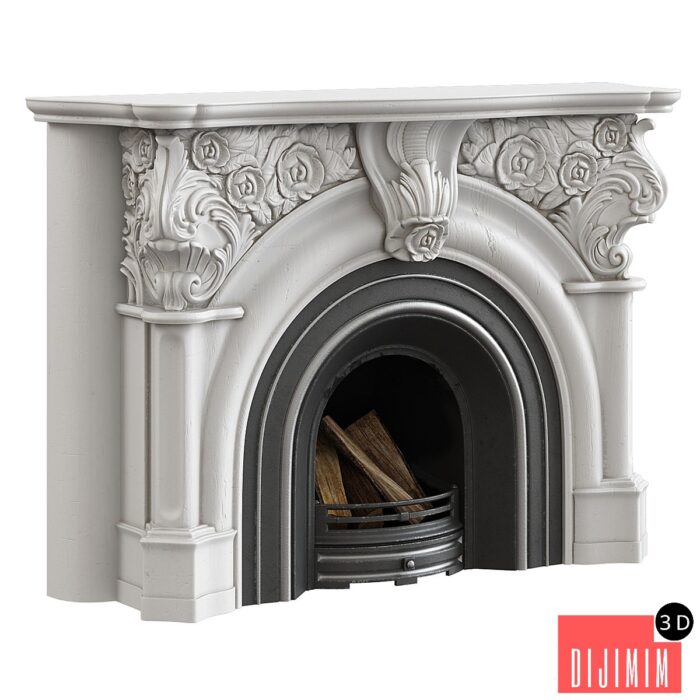 Victorian fireplace - Görsel 1