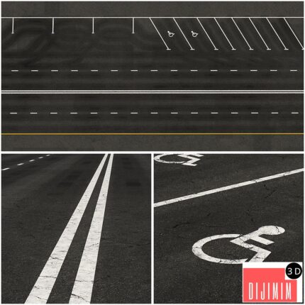 Marked asphalt