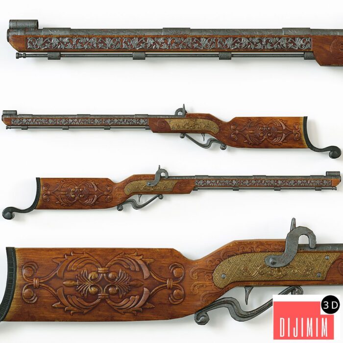 Vintage decorative shotgun - Görsel 1