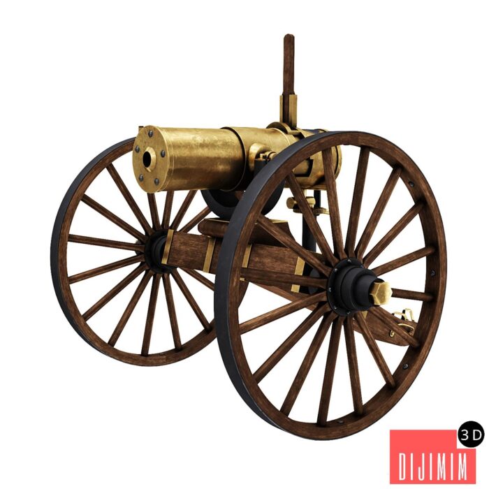 Antique Bronze Gun - Görsel 1