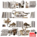 Decorative set for filling shelves 8
