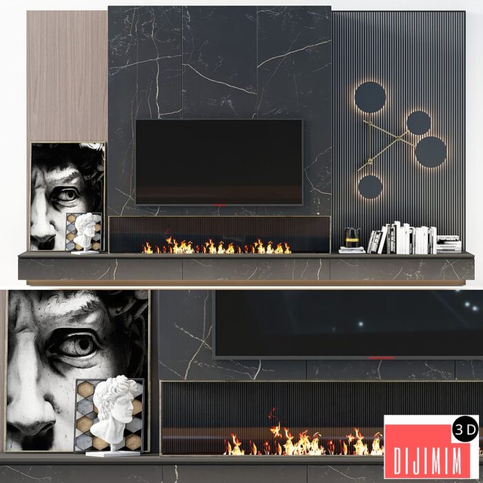 TV wall modern 56 - Görsel 1