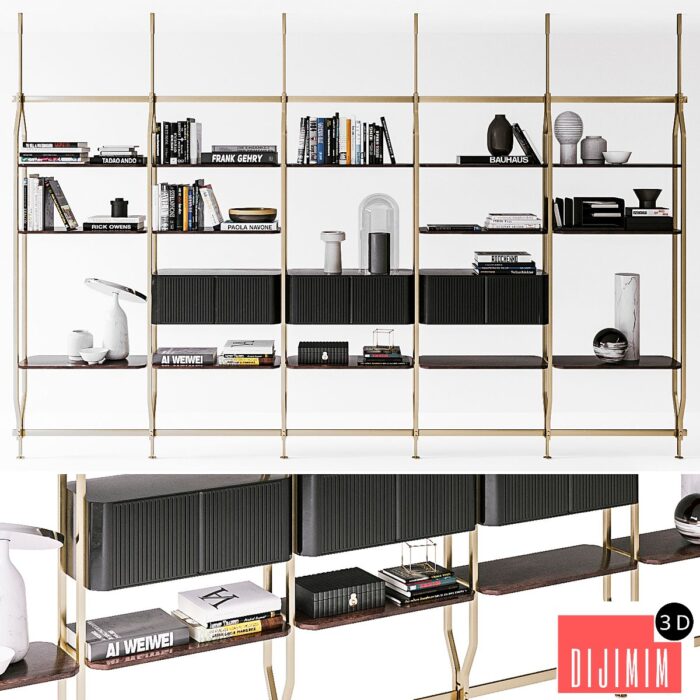 Rack Bontempi Charlotte Ceiling Fixing - Görsel 1