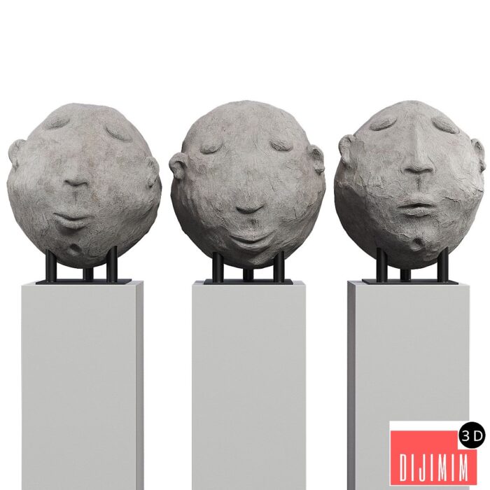 Sculpture - Head - Görsel 1