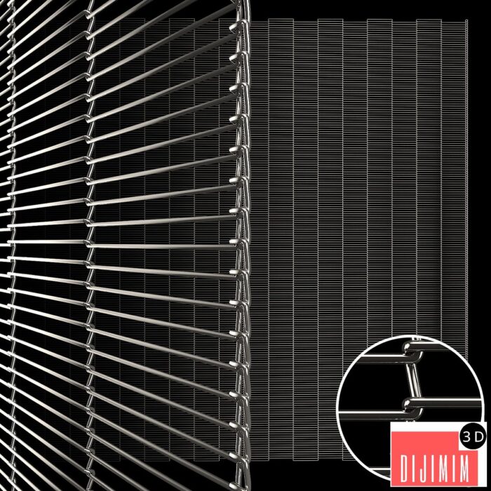 Architectural metal mesh 57x5mm - Görsel 1