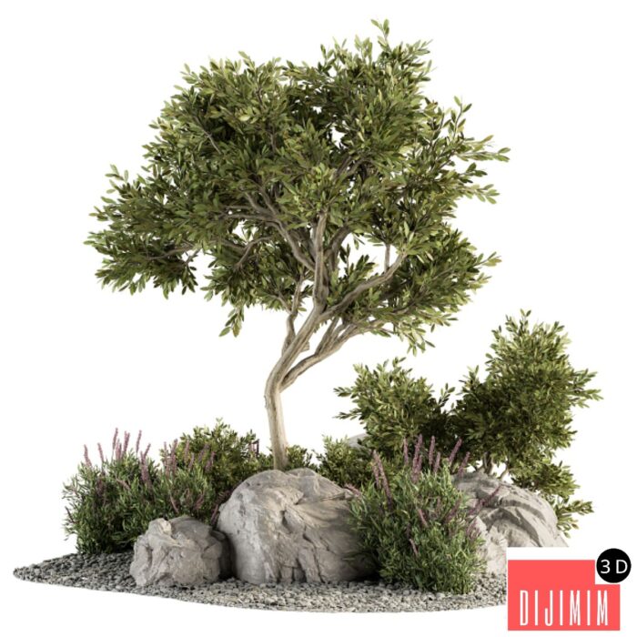 Garden set Tree and Bush - Garden Set 18 - Görsel 1
