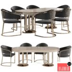 Dining table and chair Newland Jaguar