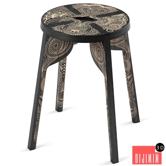 Tattoo stool by Zanat - Görsel 1