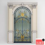 Chakri Maha Prasat Wrought Iron Entrance Door & Column