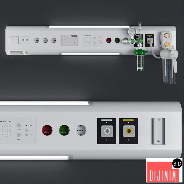 Over bed console unit - Hospital Equipment 22 - Görsel 1